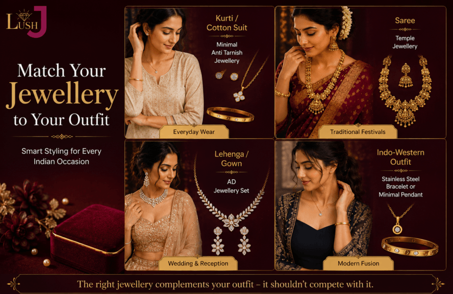 style with artifical jewellery to with outfit infographic