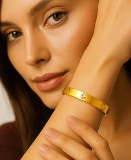 anti tarnish jewellery - stone studded bracelet