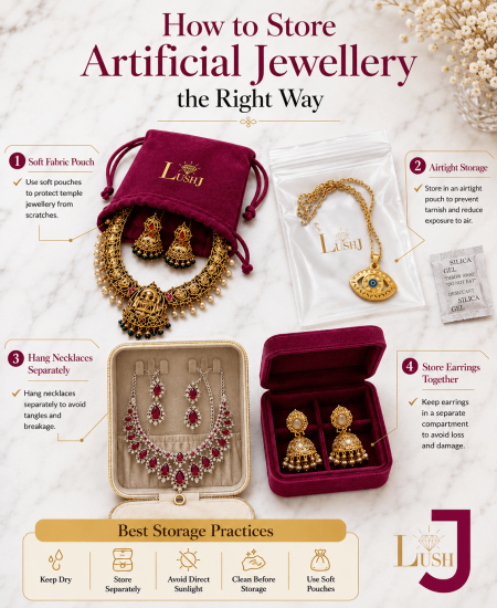 How To Care For Artifical Jewellery Guide Inforgraphic